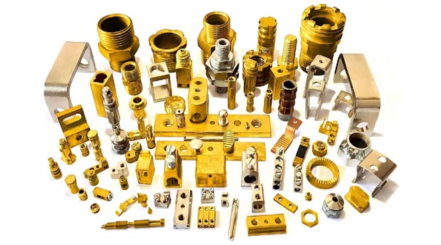Brass products from CNC machining