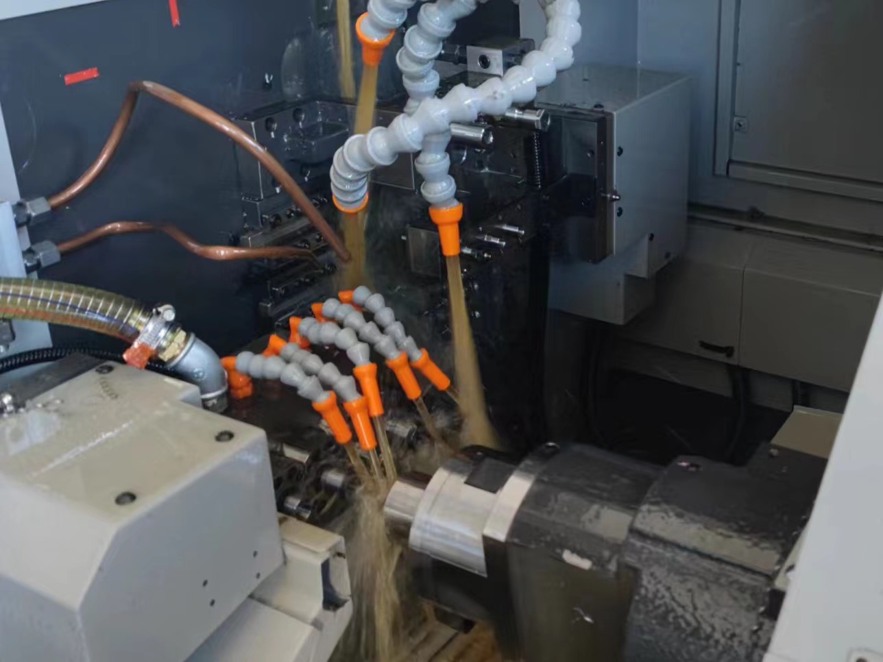 Swiss turning machining process